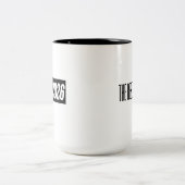 The Reset 2026 — Modern Minimalist Typograp Zweifarbige Tasse (Mittel)