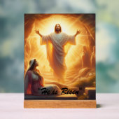 The Resurrection Light: Jesus Christ Rises Acrylschild (Neutral)