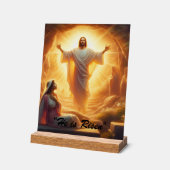 The Resurrection Light: Jesus Christ Rises Acrylschild (Winkel)