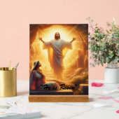 The Resurrection Light: Jesus Christ Rises Acrylschild (Hochzeit)