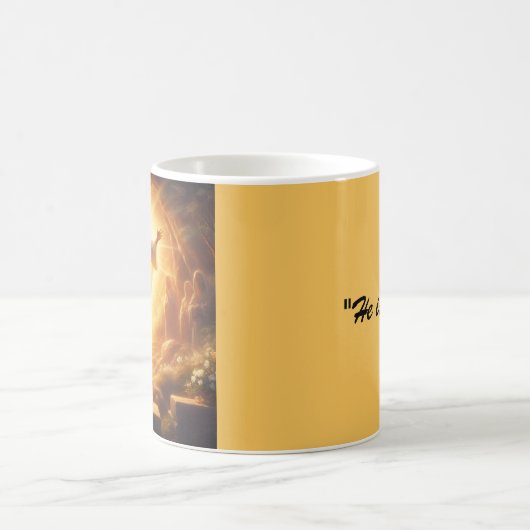 The Resurrection Light: Jesus Christ Rises Kaffeetasse (Mittel)