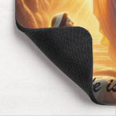 The Resurrection Light: Jesus Christ Rises Mousepad (Ecke)