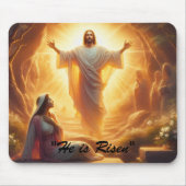 The Resurrection Light: Jesus Christ Rises Mousepad (Vorne)