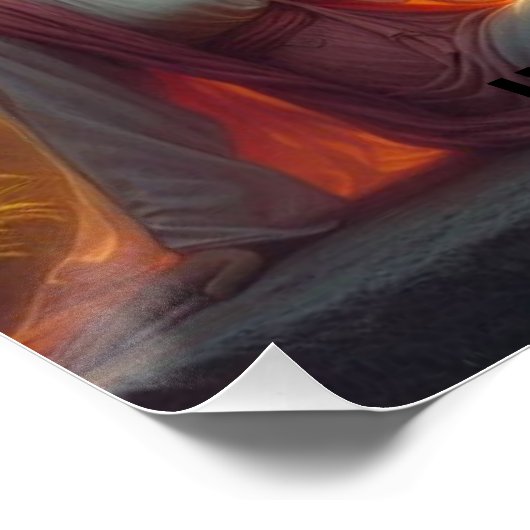 The Resurrection Light: Jesus Christ Rises Poster (Ecke)