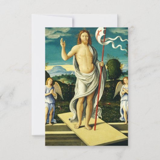 The Resurrection of Jesus Holy Card Dankeskarte (Vorderseite)