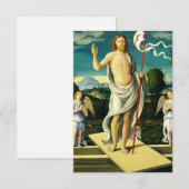 The Resurrection of Jesus Holy Card Dankeskarte (Vorne/Hinten)
