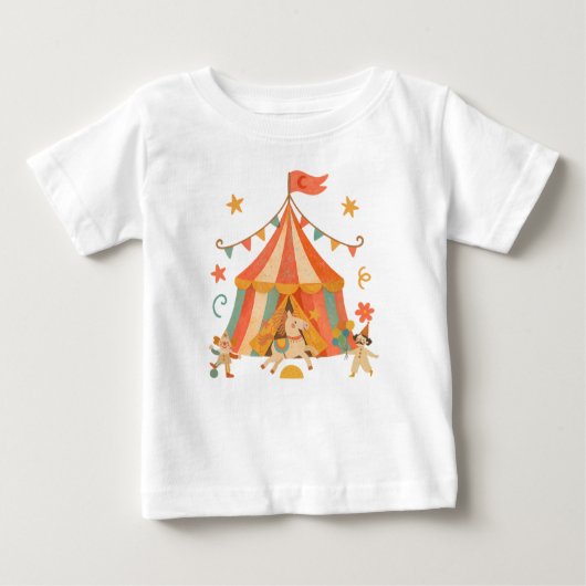 The Retro Circus Crew Baby T-shirt (Vorderseite)