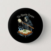 The Ricotta Reaper Funny Italian Halloween Lasagna Button (Vorderseite)