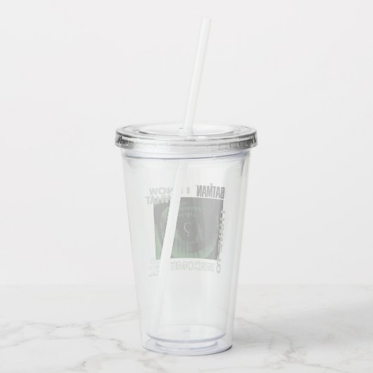 The Riddler "I Know What I Have To Become" Acryltrinkbecher (Rückseite)