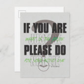 The Riddler - If You Are Justice Please Do Not Lie Postkarte (Vorne/Hinten)