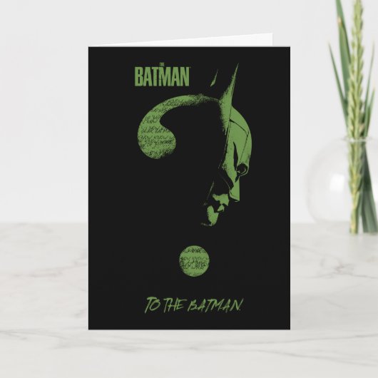 The Riddler "To The Batman" Question Mark Karte (Vorderseite)