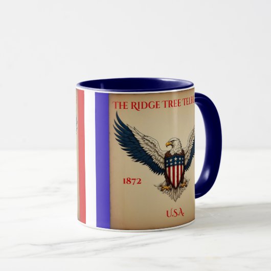 The Ridge Tree Telegraph Mug Tasse (VorderseiteRechts)