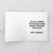 "The Right Stuff" Geburtstag Karte (Innenseite)