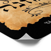 The righteous shall live by faith Emunah Art Print Poster (Ecke)