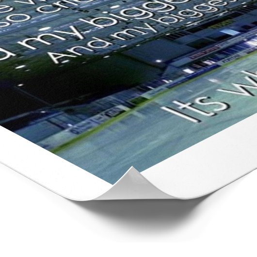 "The RINK is where I member"-Poster Poster (Ecke)