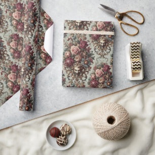 🌺 The Riot to Bloom - Gotisches Barock Geschenkpapier