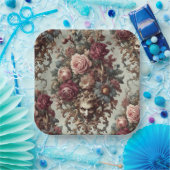 🌺 The Riot to Bloom - Gotisches Barock Pappteller (Party)