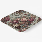 🌺 The Riot to Bloom - Gotisches Barock Pappteller (Gewinkelt)