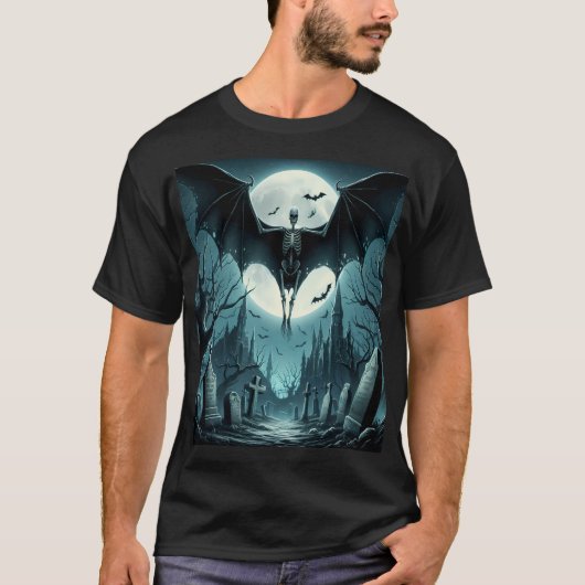The Rise of the Winged Skeleton Under the Full Moo T-Shirt (Vorderseite)