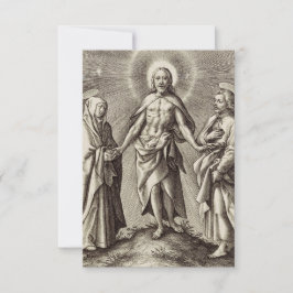 The Risen Christ on the Hill Holy Card Dankeskarte