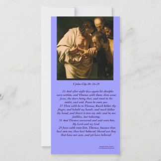The Risen Christ Sees ApostleThomas-Foto-Karte