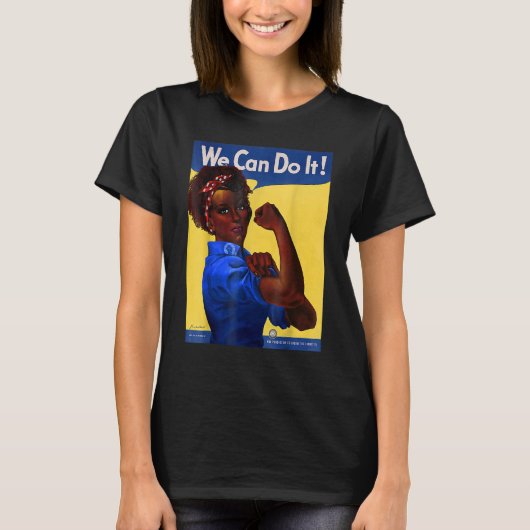 The Riveter Black History Queen Melanin Afro Afric T-Shirt (Vorderseite)