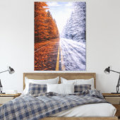The Road Between Seasons – Time and Choice Leinwanddruck (Insitu (Schlafzimmer))