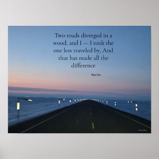 The Road Less Traveled Poster (Vorne)