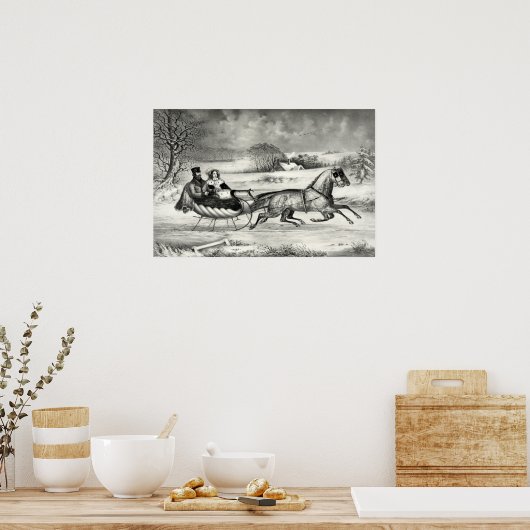 The Road, Winter - 1853 Poster (Küche)