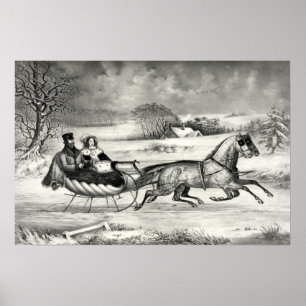 The Road, Winter - 1853 Poster