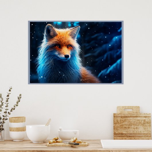 The Roaming Fox of the Forest Poster (Küche)