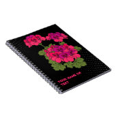 The 'Robyn Hannah' Stellar Pelargonium Pop Art Notizblock (Rechte Seite)