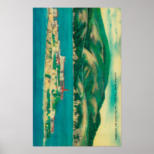 The Rock, Alcatraz Island and San Francisco Poster