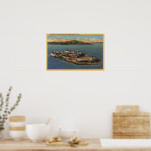 "The Rock", Aussicht auf die Insel Alcatraz Poster (Küche)