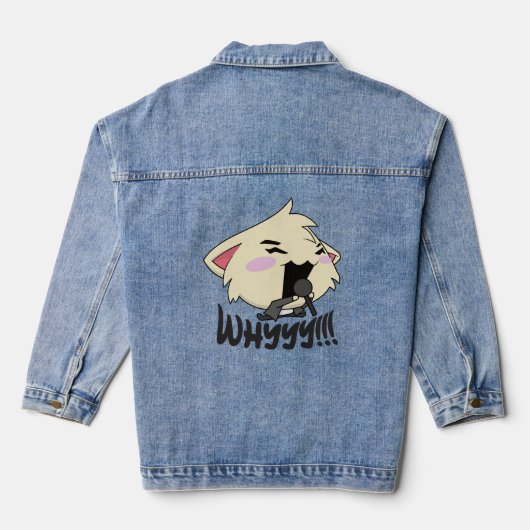The Rock Star Cat - Whyyyyy Denim Jacket Jeansjacke (Rückseite)