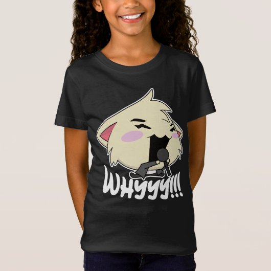 The Rock Star Cat - Whyyyyy T-Shirt (Vorderseite)
