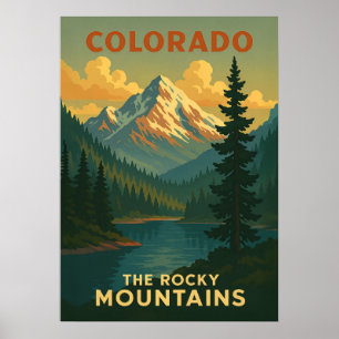 The Rocky Mountains Colorado V01 Poster