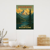 The Rocky Mountains Colorado V01 Poster (Küche)