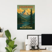 The Rocky Mountains Colorado V01 Poster (Heimbüro)
