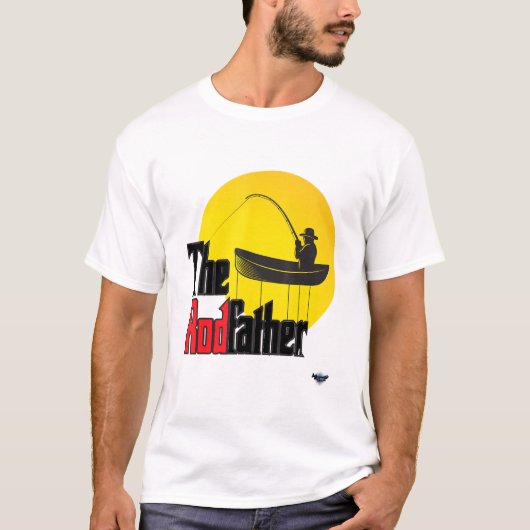 The Rodfather Fishing Enthusiast Fisherman Dad T-Shirt (Vorderseite)