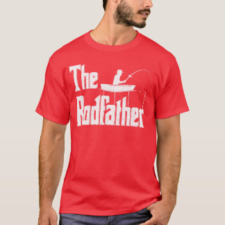 The Rodfather Funny Fishing Dad Gift gift gift vin T-Shirt