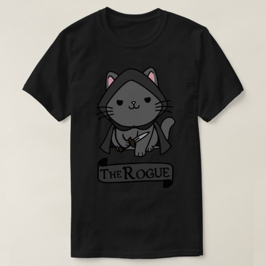 The Rogue DnD Cat T-Shirt (Design vorne)