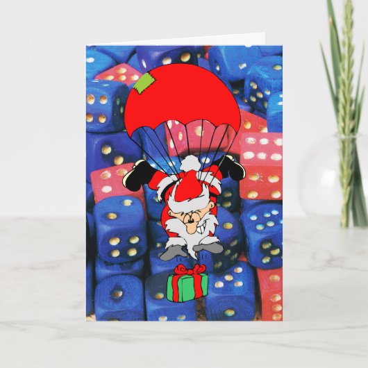 The roll of a dice feiertagskarte (Vorderseite)