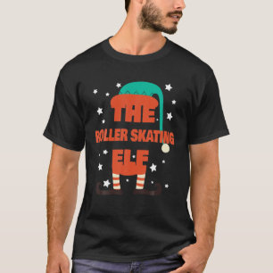 The Roller Skaten Elf Christmas Pajama - Roller S T-Shirt