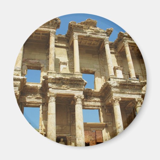The Roman Celsus Library, Ephesus, Türkei Magnet (Vorne)