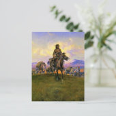 "The Romance Makers" Western Art von Charles M. Ru Postkarte (Stehend Vorderseite)