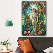 The Romantic Vine Art Nouveau Feminine Poster