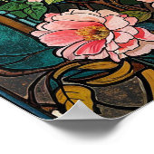 The Romantic Vine Art Nouveau Feminine Poster (Ecke)