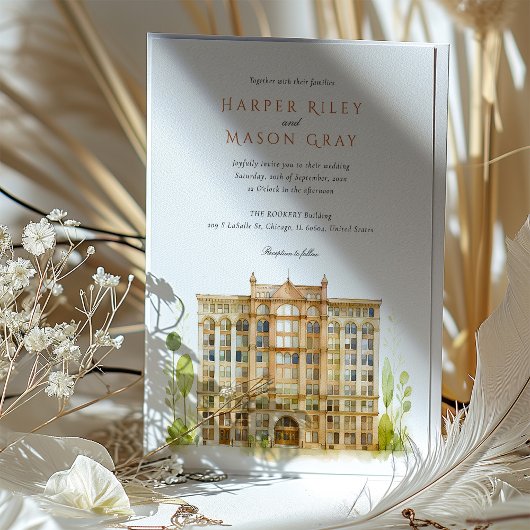 THE ROOKERY Chicago Wedding Einladung