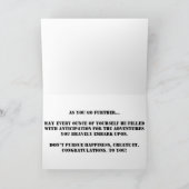 "The Rooster Points the Way" Gratulatorkarte Karte (Innenseite)